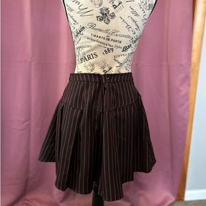 Striped Black and Red Women's Skirt